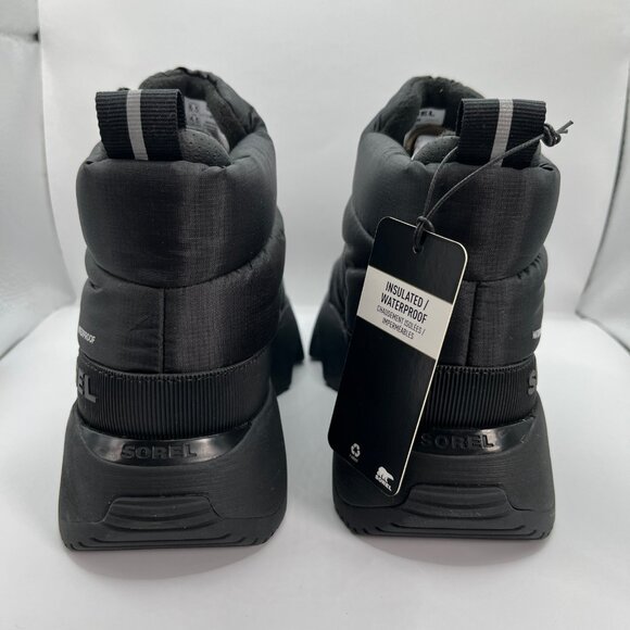 Sorel Kinetic Impact Puffy Zip – Women’s 6.5 – Black/Sea Salt – BRAND NEW in Box - Picture 4 of 12